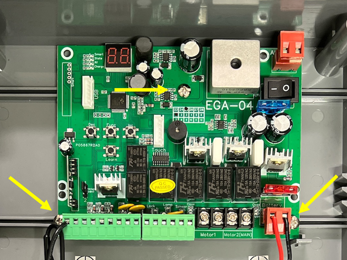 E8 EGA control board