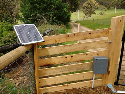 solar powered gate opener