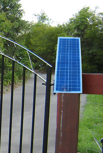 solar powered gate opener