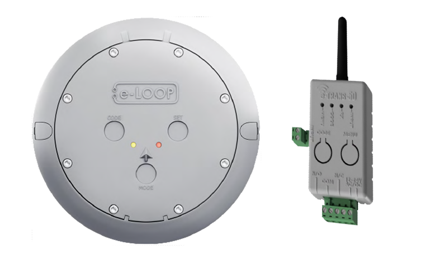 eLoop wireless vehicle sensor installed on driveway