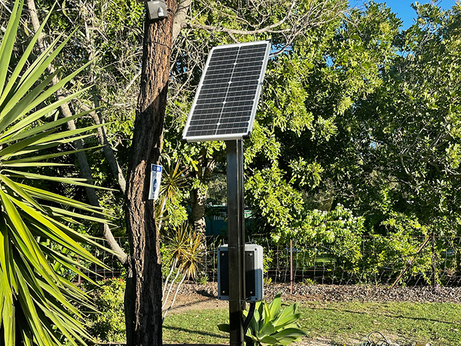 Solar panel Farm gate opener