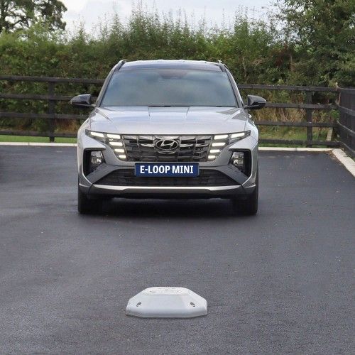 eLoop wireless vehicle sensor installed on driveway