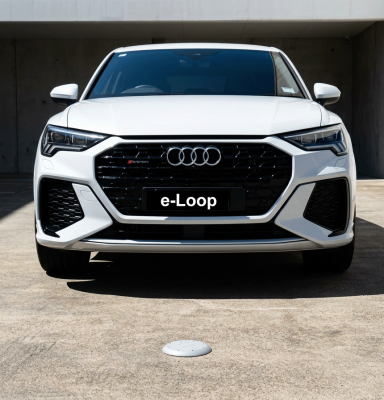 eLoop wireless vehicle sensor installed on driveway