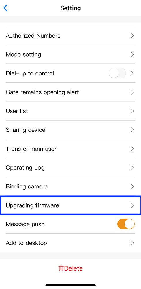 gsm gate opener update