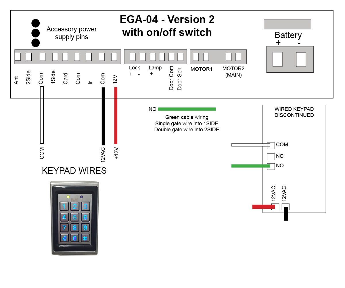 e8 keypad wiring