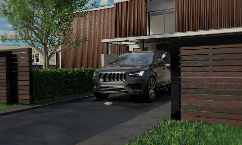 eLoop wireless vehicle sensor installed on driveway